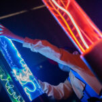 Plasma light lamp neon tube slider