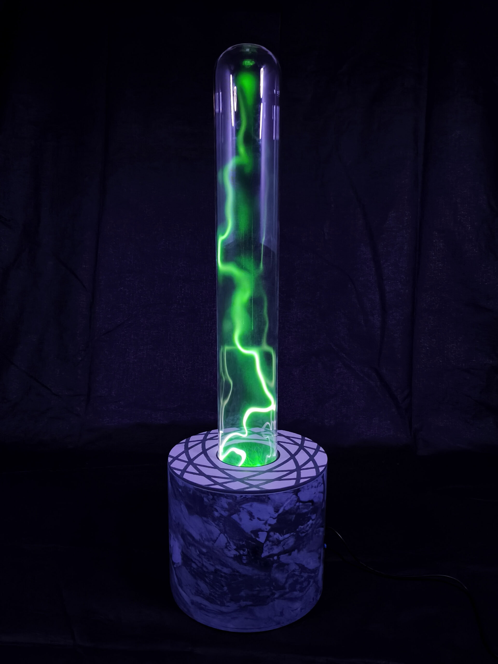 plasma lamp light - green flame2