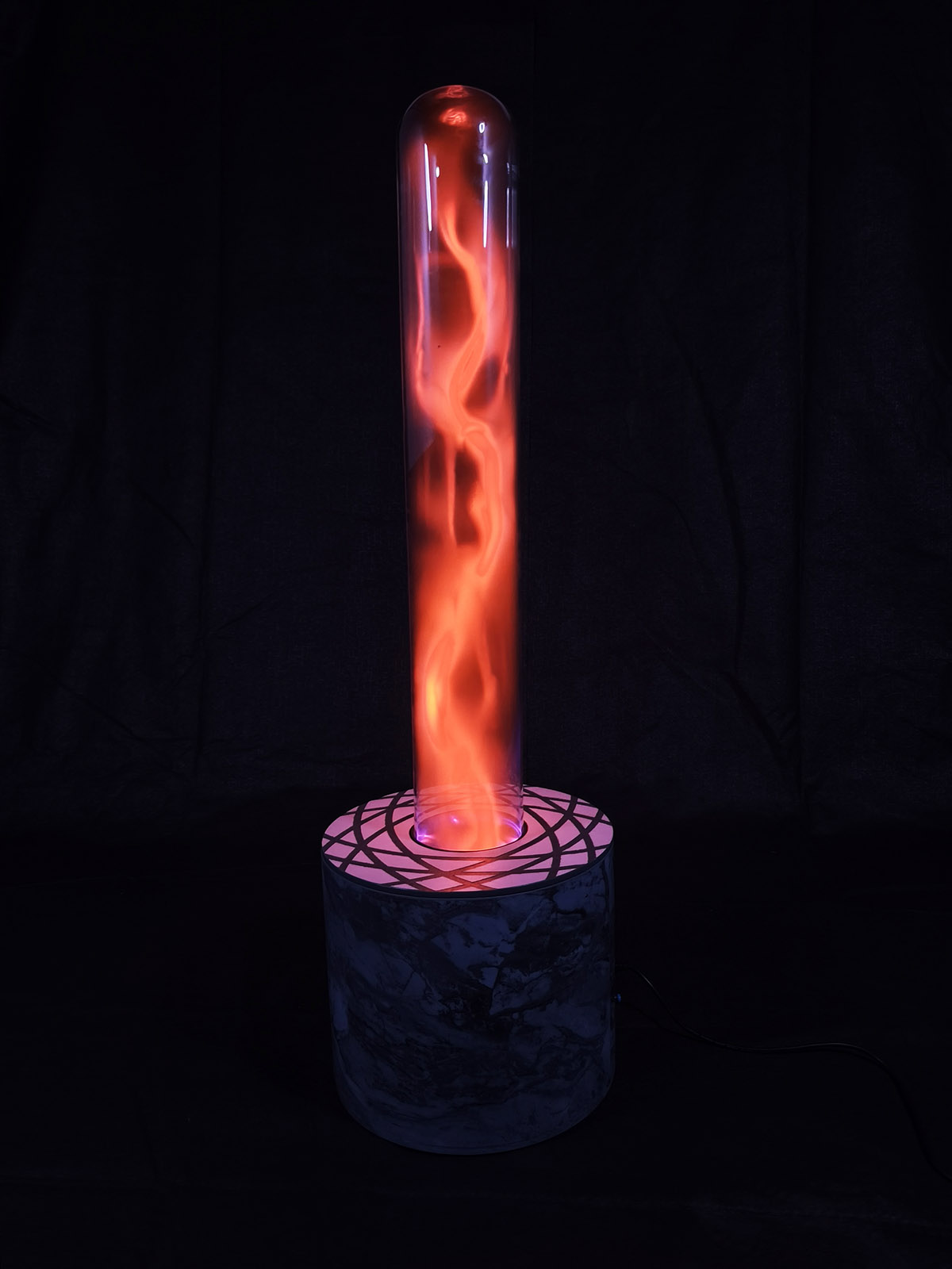 plasma lamp red flame2