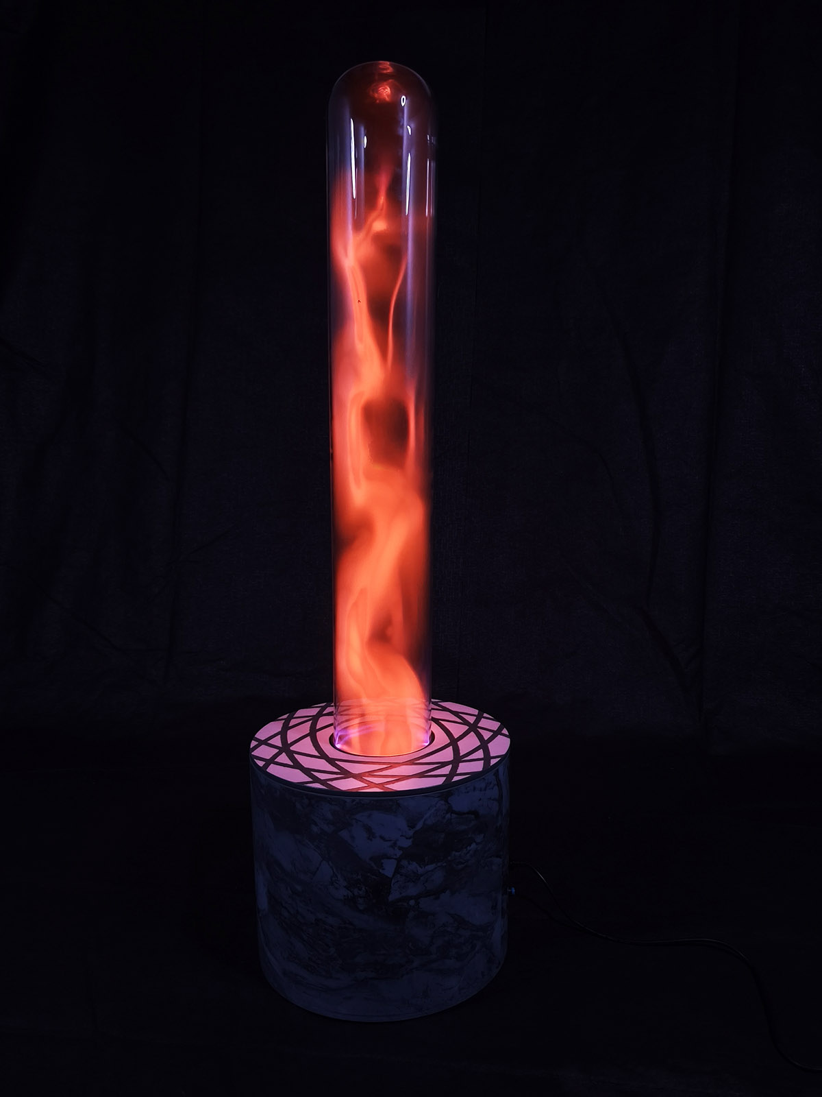 plasma lamp red flame3